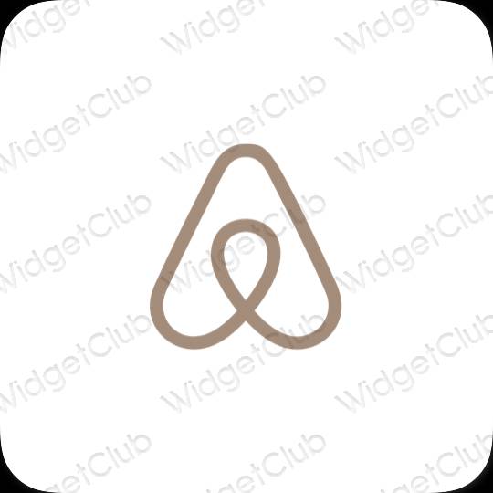 Ästhetische Airbnb App-Symbole