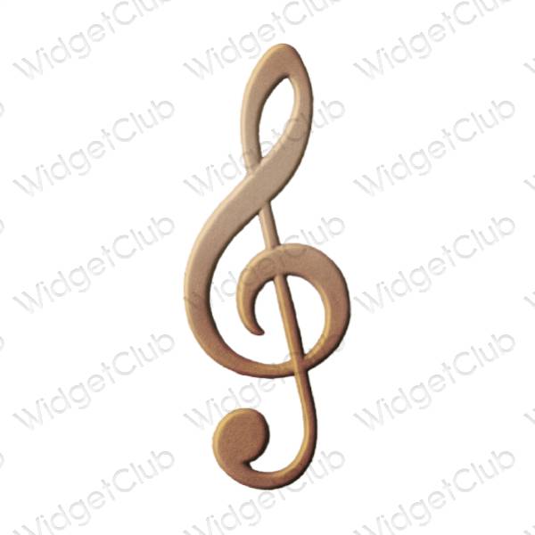 אייקוני אפליקציה Music אסתטיים
