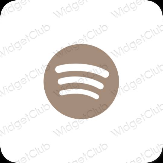 Estetyczne Spotify ikony aplikacji