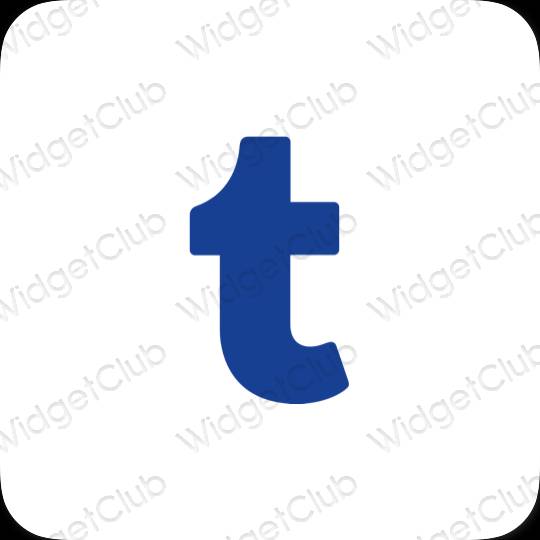 Pictograme pentru aplicații Tumblr estetice