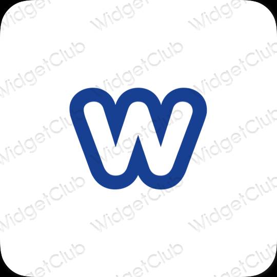ესთეტიკური Weebly აპლიკაციის ხატები