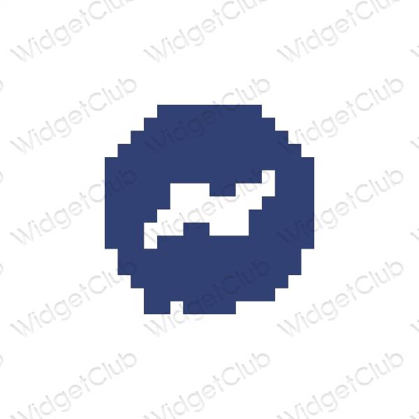 Estética Messenger iconos de aplicaciones