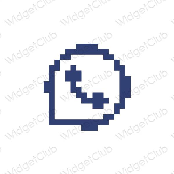 Aesthetic WhatsApp app icons