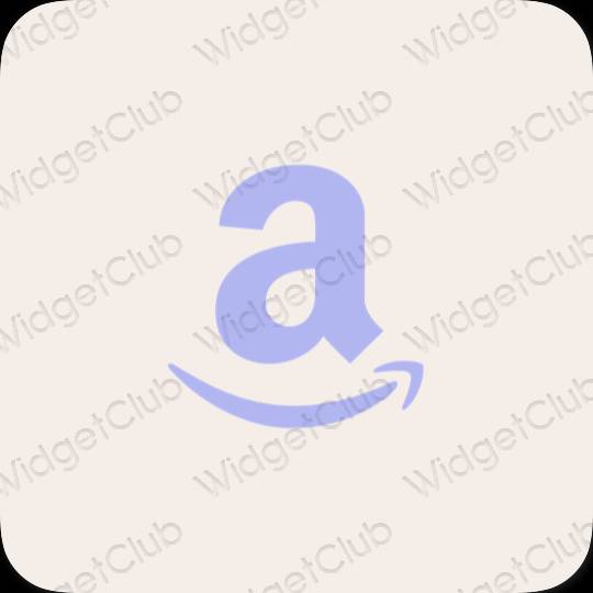 Ესთეტიური კრემისფერი Amazon აპლიკაციის ხატები