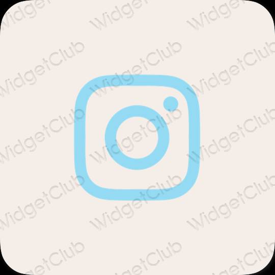 Aesthetic beige Instagram app icons
