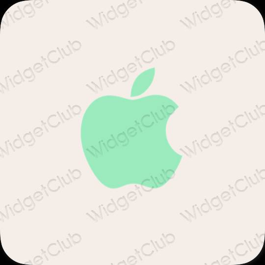 Aesthetic beige Apple Store app icons