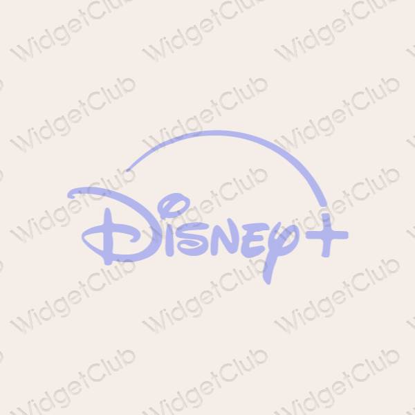 Aesthetic beige Disney app icons