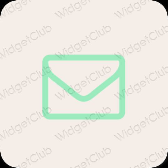 Aesthetic beige Mail app icons