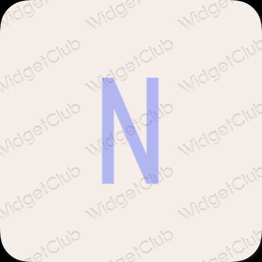Aesthetic beige Netflix app icons
