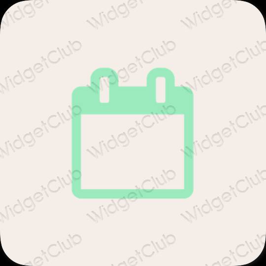 Aesthetic beige Calendar app icons