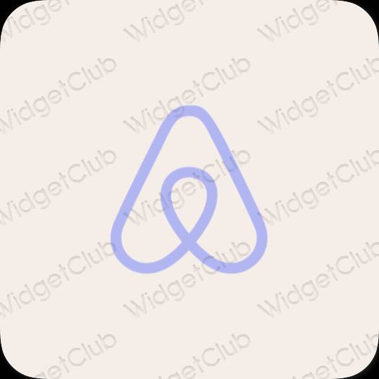 زیبایی شناسی رنگ بژ Airbnb آیکون های برنامه