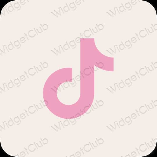 Aesthetic beige TikTok app icons