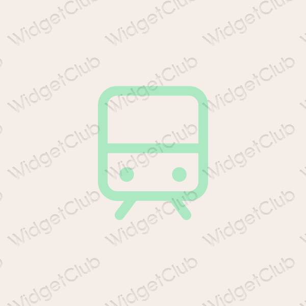 Aesthetic beige Yahoo! app icons