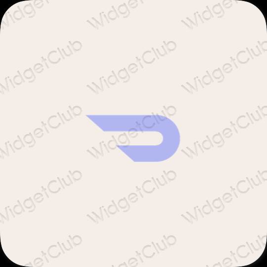 Aesthetic beige Doordash app icons