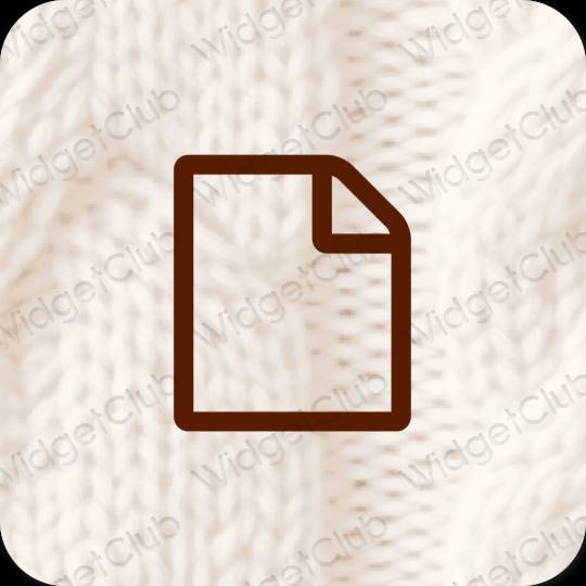 Aesthetic Notes app icons