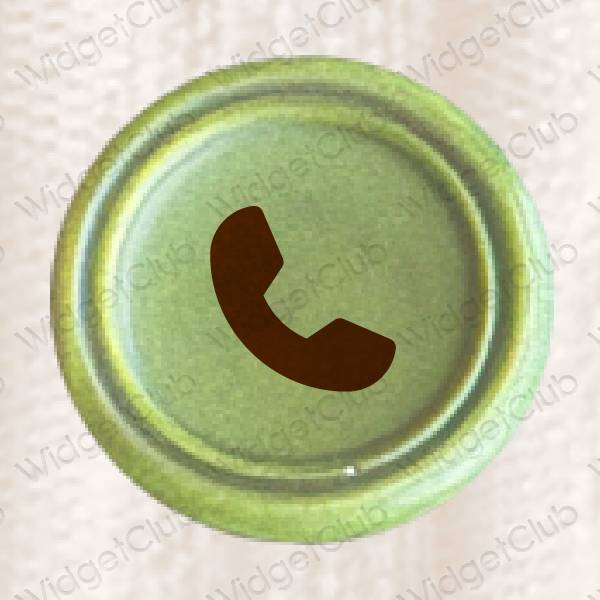 Estetico beige Phone icone dell'app