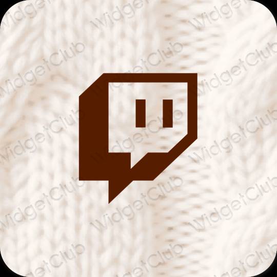 Æstetiske Twitch app-ikoner