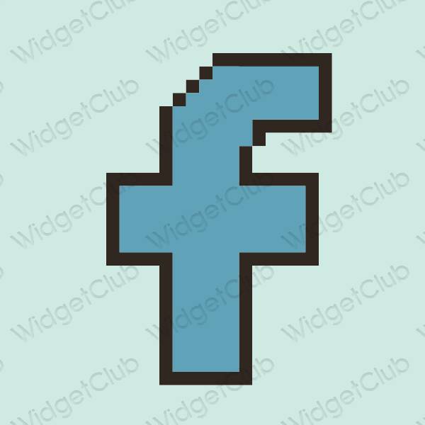 Aesthetic Facebook app icons