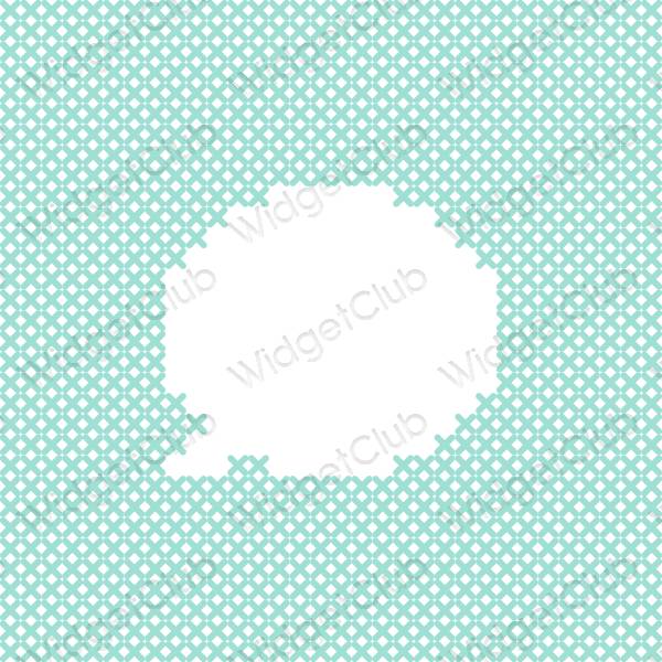Aesthetic pastel blue Messages app icons