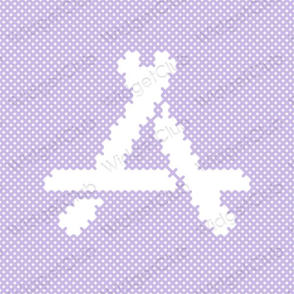 Aesthetic purple AppStore app icons