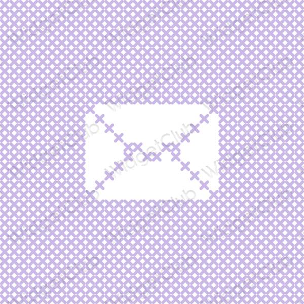 Aesthetic purple Mail app icons