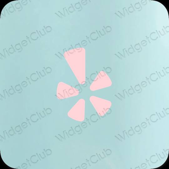 Estética Yelp iconos de aplicaciones