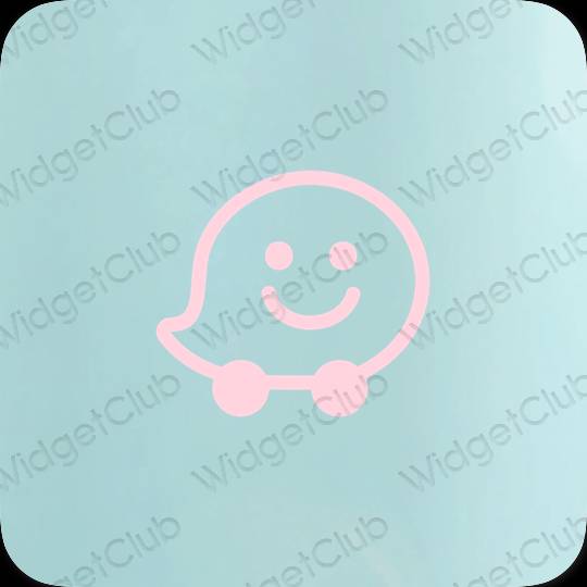 美学Waze 应用程序图标
