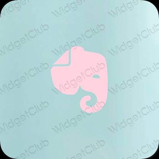 Estetické ikony aplikací Evernote