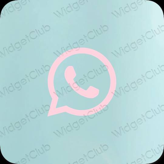 សោភ័ណ ពណ៌ស្វាយ WhatsApp រូបតំណាងកម្មវិធី