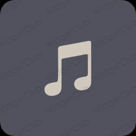 Ikon apl Apple Music Estetik