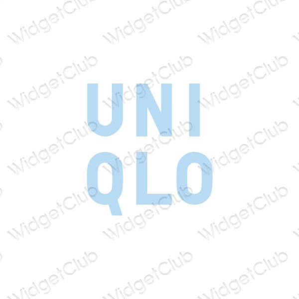 Esthetische UNIQLO app-pictogrammen