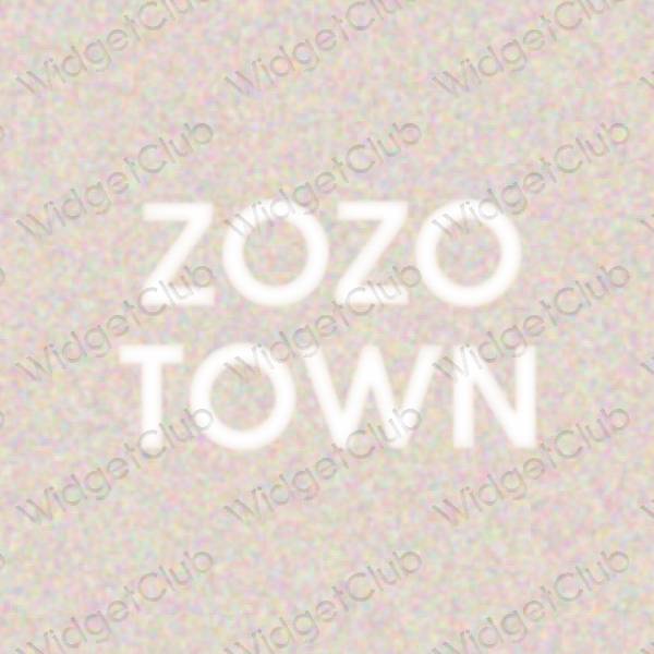 ესთეტიკური ZOZOTOWN აპლიკაციის ხატები
