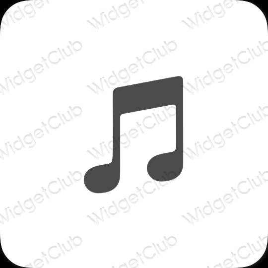 Pictograme pentru aplicații Apple Music estetice