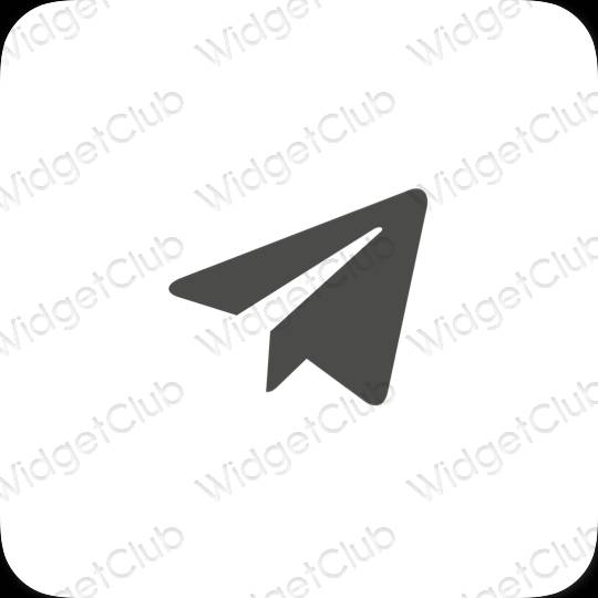 Pictograme pentru aplicații Telegram estetice