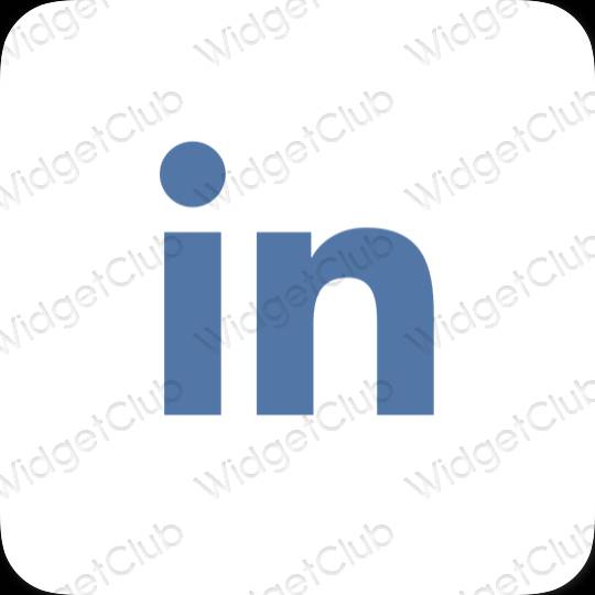 Estetske Linkedin ikone aplikacij