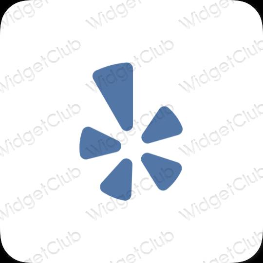 جمالية Yelp أيقونات التطبيقات