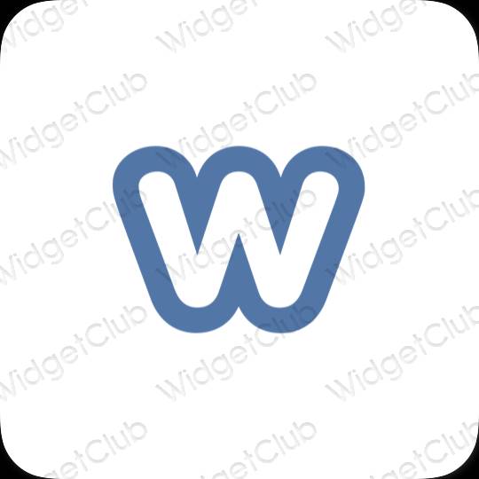 ესთეტიკური Weebly აპლიკაციის ხატები