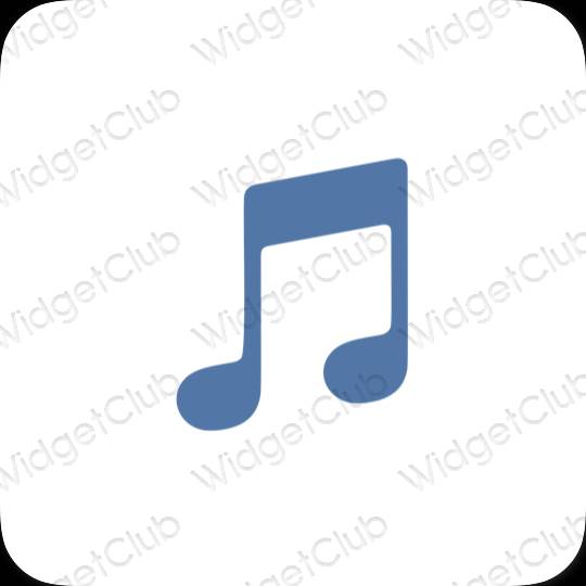 Ikon apl Apple Music Estetik