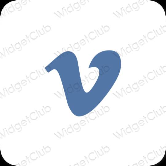 Esthetische Vimeo app-pictogrammen