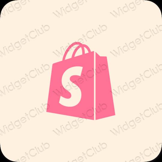 ესთეტიკური Shopify აპლიკაციის ხატები