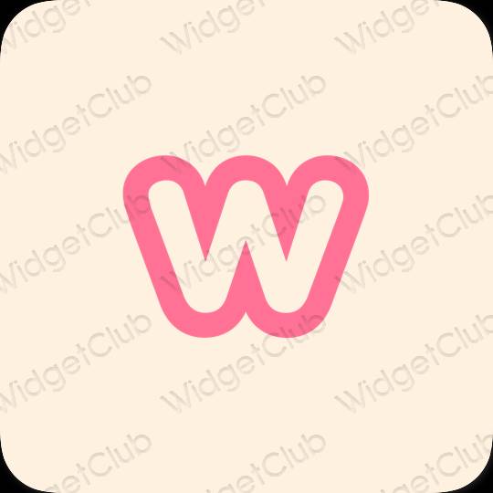 Aesthetic Weebly app icons