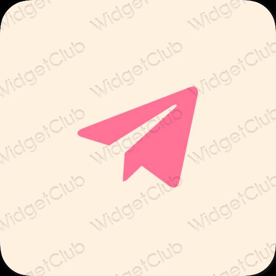 Estetické ikony aplikací Telegram