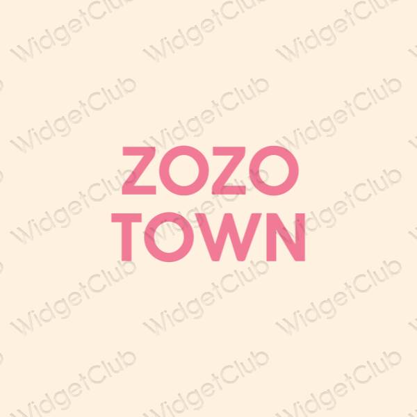 Estetik kuning air ZOZOTOWN ikon aplikasi