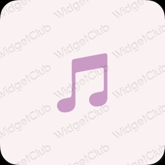 Ikon apl Apple Music Estetik