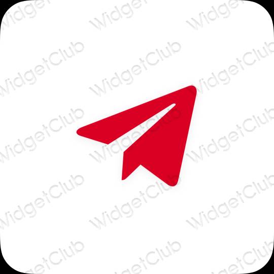 Estetické ikony aplikací Telegram