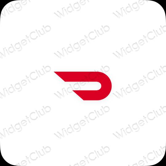 ესთეტიკური Doordash აპლიკაციის ხატები