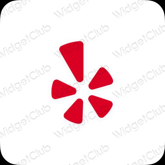 نمادهای برنامه زیباشناسی Yelp