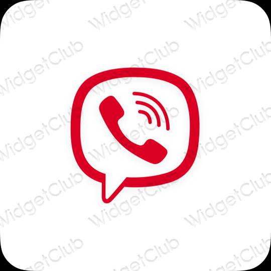 Pictograme pentru aplicații Viber estetice
