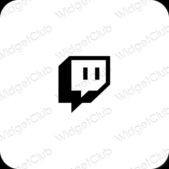 Æstetiske Twitch app-ikoner