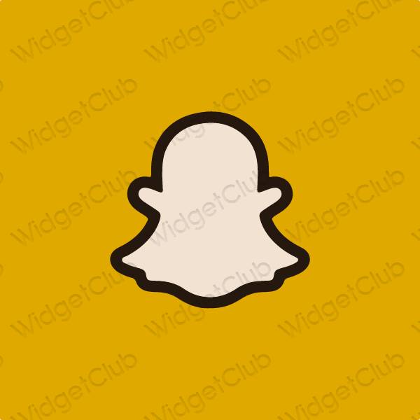 ესთეტიკური snapchat აპლიკაციის ხატები